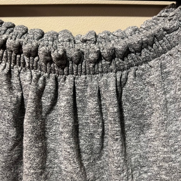 Current/Elliott Heather Grey On/Off Shoulder Mini Dress, super soft - Picture 5 of 10